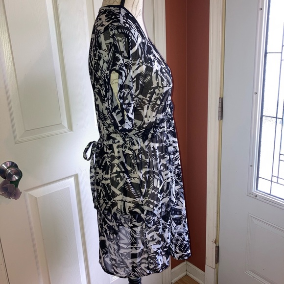 Sheer Swim Coverup Summer Dress Swim Pool Beach Resortwear by Profile s XLarge - Picture 2 of 6